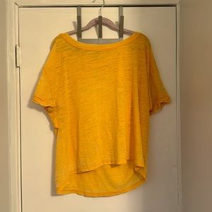 FREE PEOPLE yellow shirt